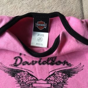 Harley Davidson Baby Girls onesie